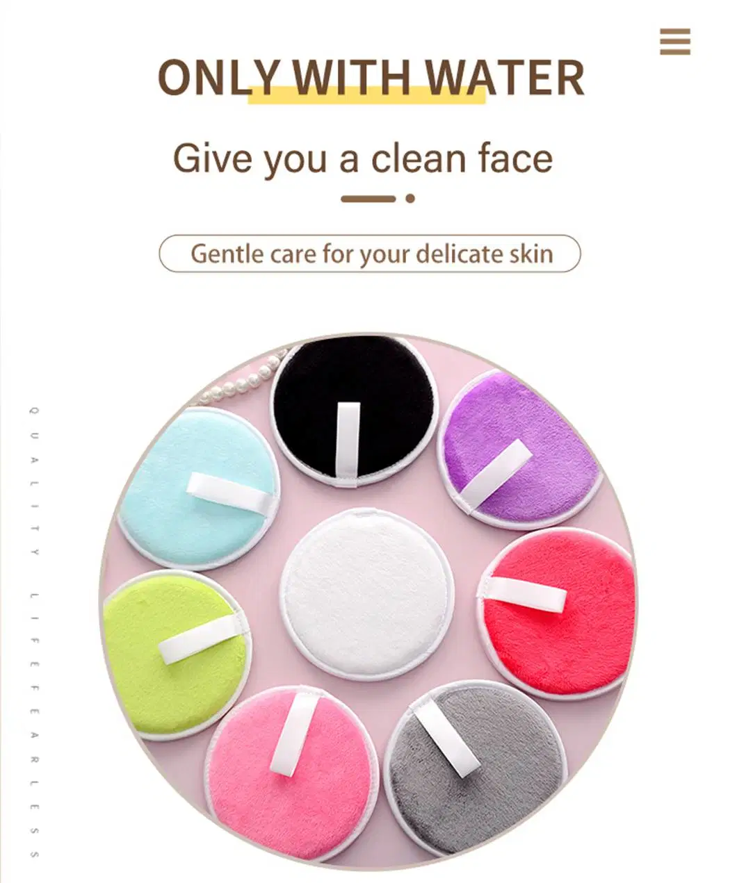 Reusable Makeup Remover Pads Cleansing Puff Makeup Powder Magic Remover