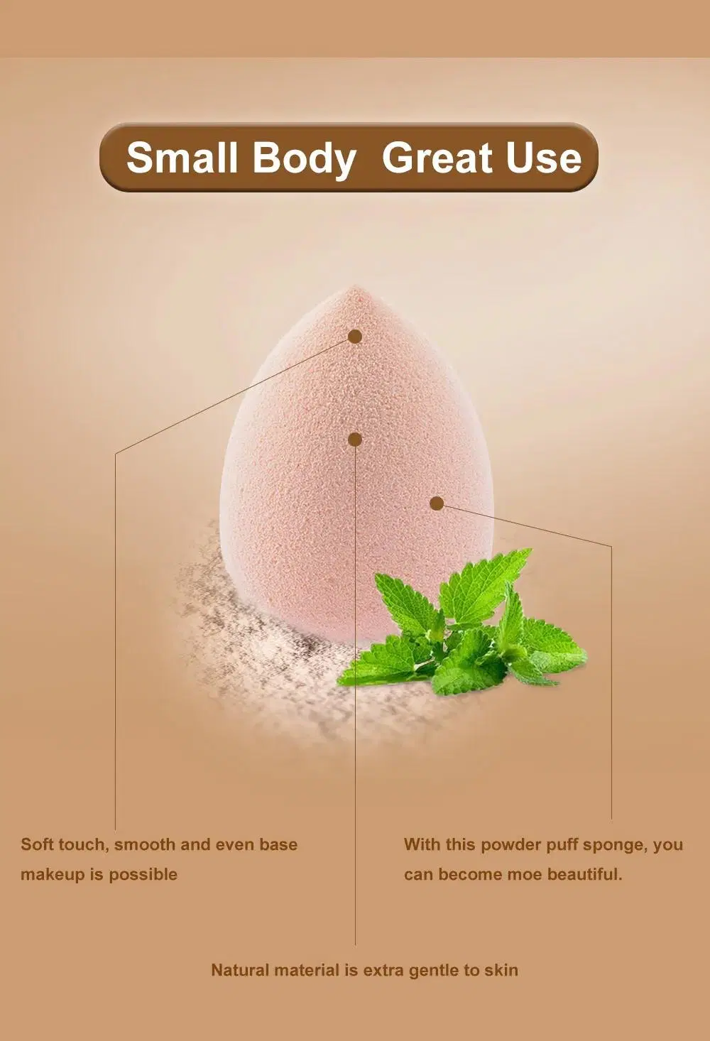 Yaeshii Hot Selling Puff Original Eco-Friendly Beauty Sponge Blender Custom Logo Blender Beauty Makeup Sponge Puff